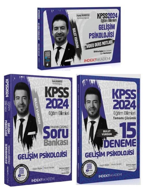 2024 KPSS Eğitim Bilimleri Gelişim Psikolojisi Ders Notları + Soru  + 15 Deneme 3'lü
