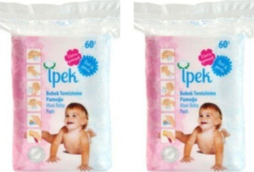 Bebek Temizleme Pamuğu 60'lı X 2 Adet