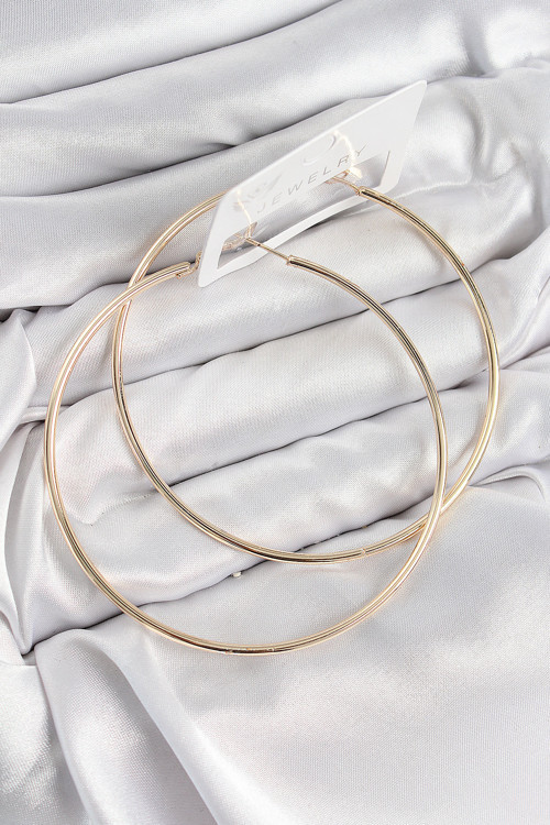 Pirinç Halka Model Gold Renk Kadın Küpe