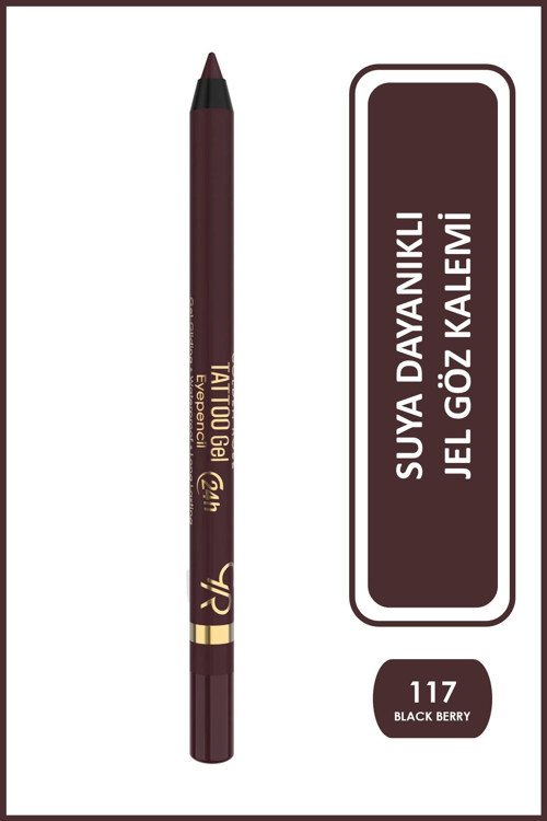 Tattoo Gel Eyepencil No: 117 Black Berry - 24 Saat Kalıcı Suya Dayanıklı Jel Göz Kalemi