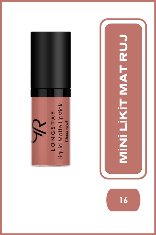 Longstay Liquid Matte Lipstick Mini No: 16 - Bulaşmayan Likit Mini Mat Ruj (3 Ml)