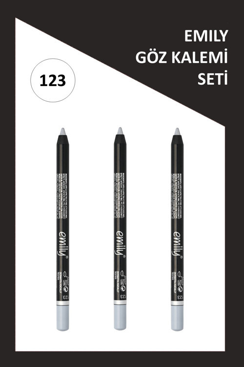 Emıly Waterproof Eye Pencil 3'Lü Set No:123