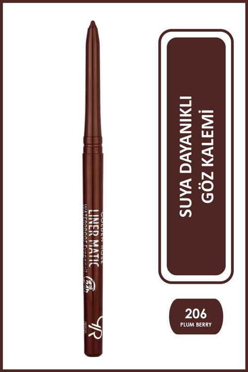 Liner Matic Waterproof Eyepencil - Suya Dayanıklı Göz Kalemi No:206 Plum Berry