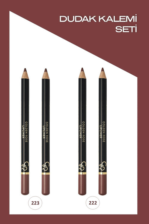 Lipliner No:223 2X Ve No:222 2X Dudak Kalemi 4'Lü Set
