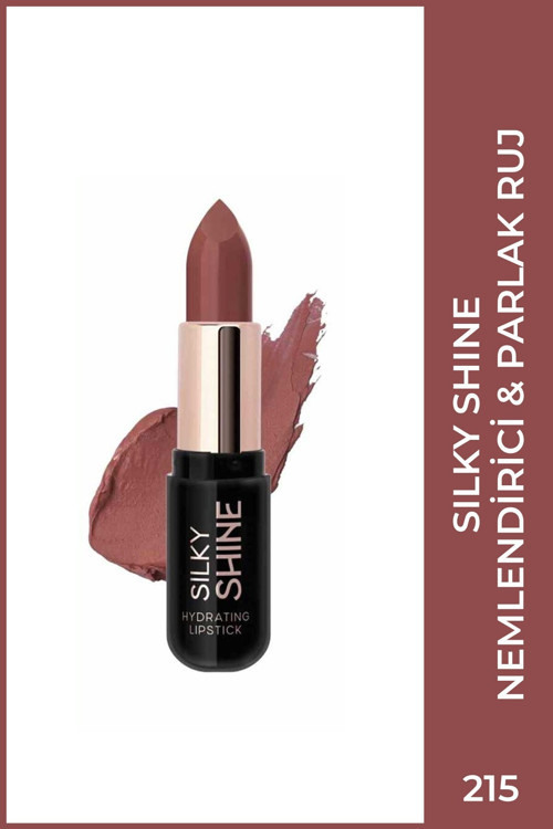 Silky Shine Hydrating Lipstick No:215 - Seramid Ve Jojoba Yağlı Nemlendirici Ruj