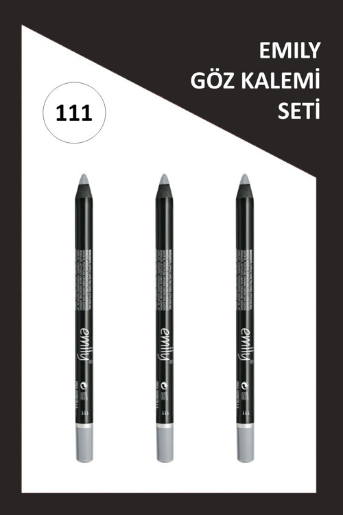 Emily Waterproof Eye Pencil 3'Lü Set No: 111