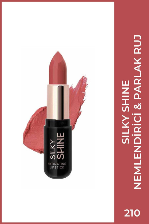 Silky Shine Hydrating Lipstick No:210 - Seramid Ve Jojoba Yağlı Nemlendirici Ruj