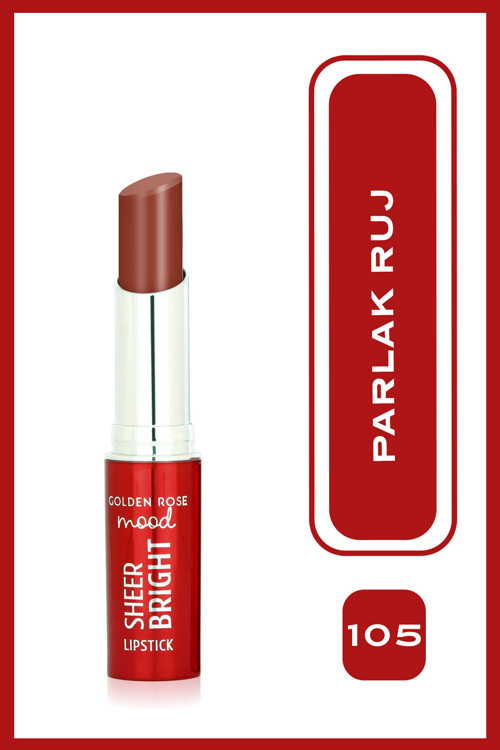 Mood Sheer Bright Lipstick No: 105 Hazelnut - Parlak Ve Nemlendirici Ruj