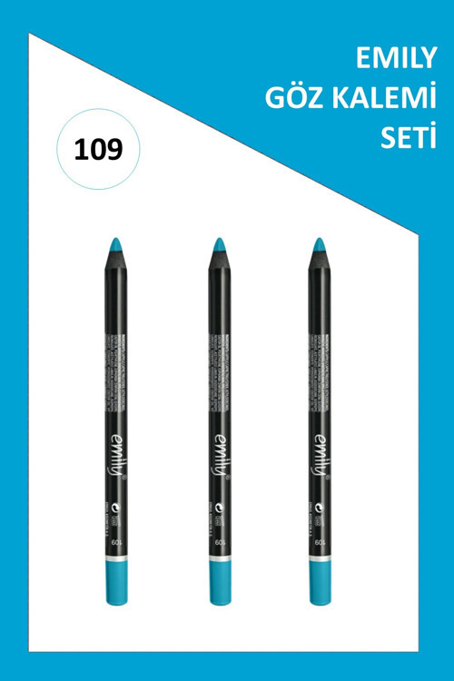 Emily Waterproof Eye Pencil 3'Lü Set No:109