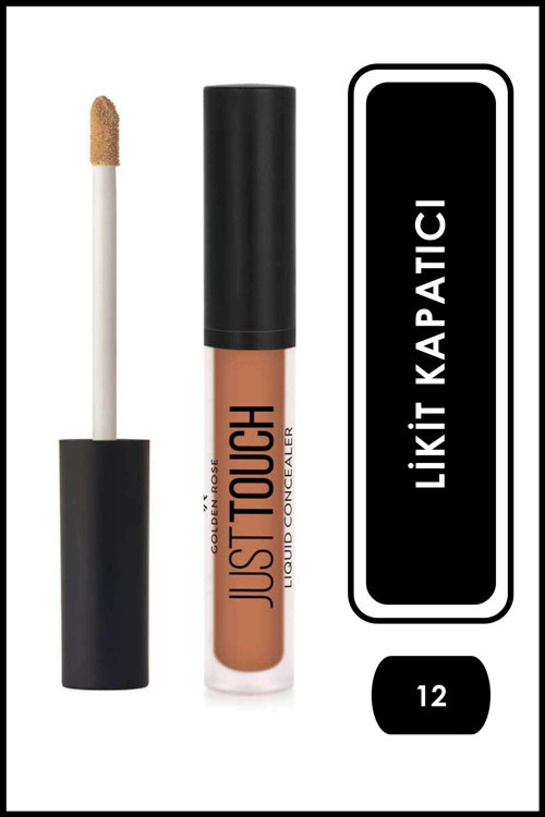 Just Touch Liquid Concealer No: 12 - Niacinamide Ve Vitamin E İçerikli Kapatıcı
