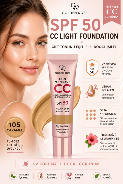 Skin Perfector Color Correcting Light Foundation - 105