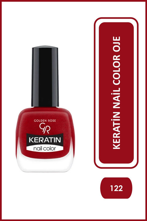 Keratin Nail Color No: 122 - Keratin İçerikli Güçlendirici Parlak Oje