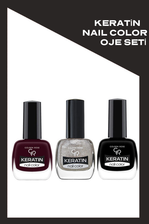 Keratin Naıl Color Oje Seti 3'Lü No:93-46-79