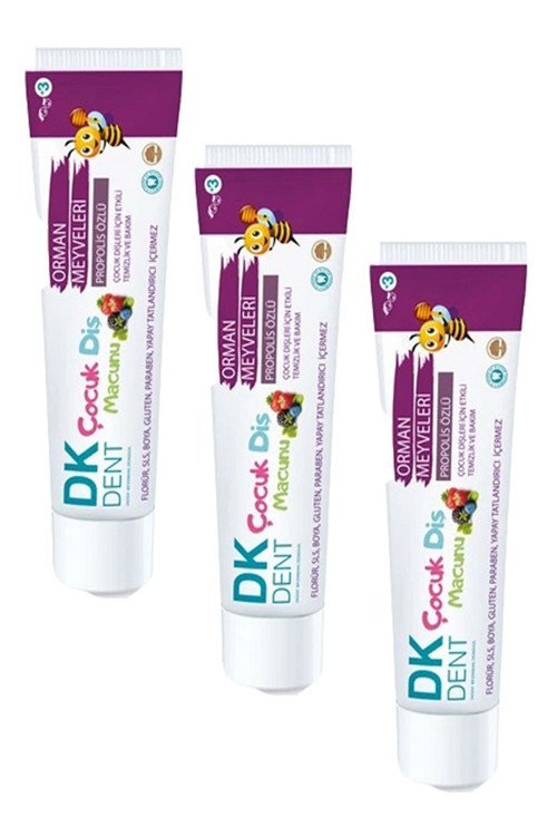 Dk Dent Cocuk Dıs Macunu Orman Meyvelerı Ve Propolıs Ozlu-50 Ml X 3 Adet
