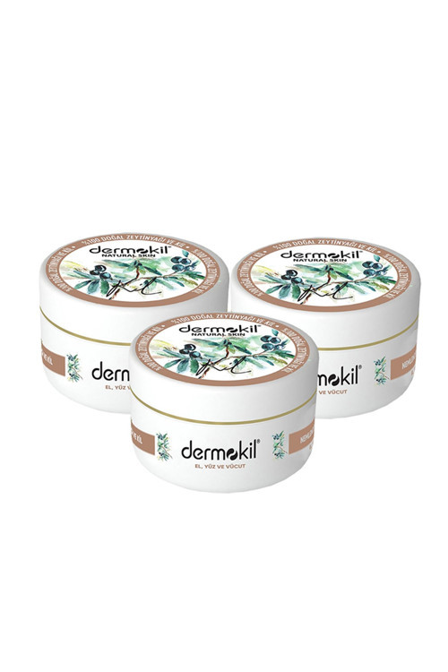 Zeytinyağlı Yüz, Vücut Ve Doğal El Kremi 300 Ml X 3 Adet