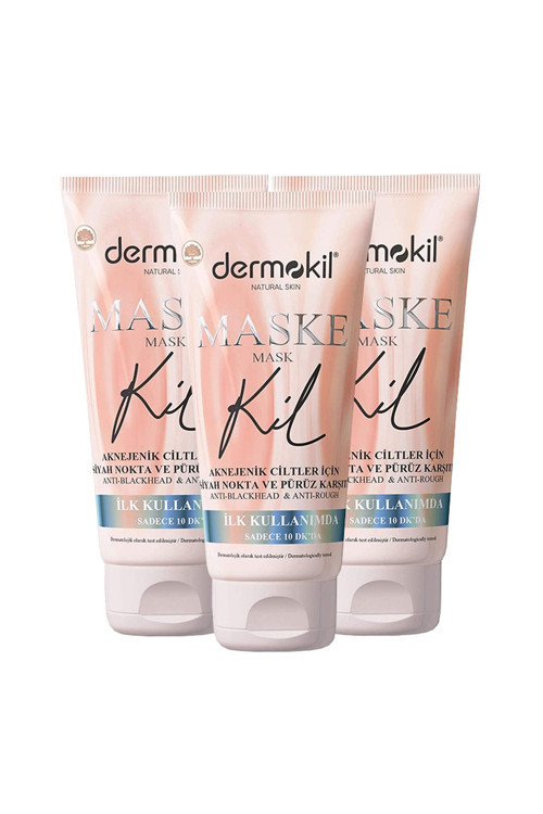 Siyah Nokta Ve Pürüz Karşıtı Yüz Kil Maskesi 75 Ml X 3 Adet