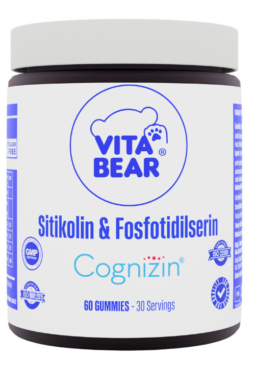 Cognizin & Fosfotidilserin İçeren Zihin Geliştirici Odaklanma Arttırıcı Gummy Vitamin