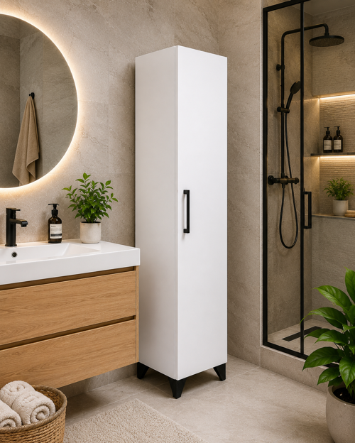 "MDF" Banyo Boy Dolabı, Çok Amaçlı Kiler Dolabı, Erzak Dolabı