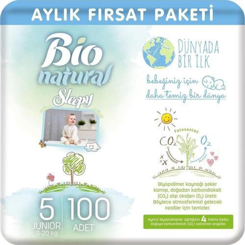 Bio Natural Bebek Bezi 5 Numara Junior 100 Adet