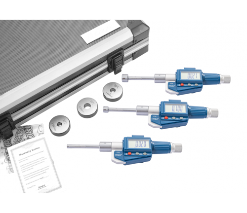 12-20mm Dijital 3 Ayaklı İç Çap Mikrometre Seti IP54 0.001mm 4511-9210