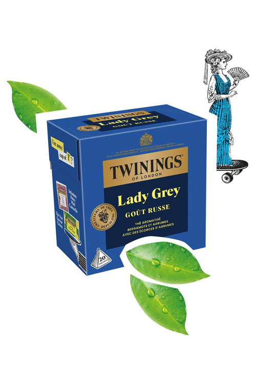 Lady Grey Bergamot ve Narenciye Aromalı Siyah Çay 20 Bardak Poşet
