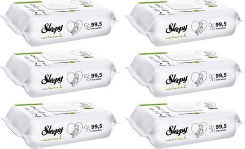 Islak Havlu Mendil 90 Yaprak Natural Yenidoğan 6 Lı Set 540 Yaprak Plastik Kapaklı