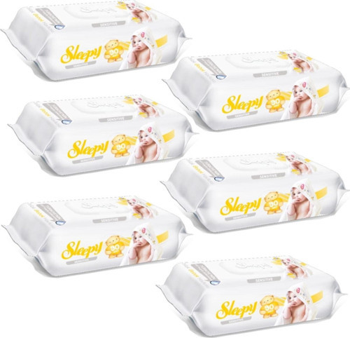 Islak Havlu Mendil Sensitive 90 Yaprak 6'lı Paket