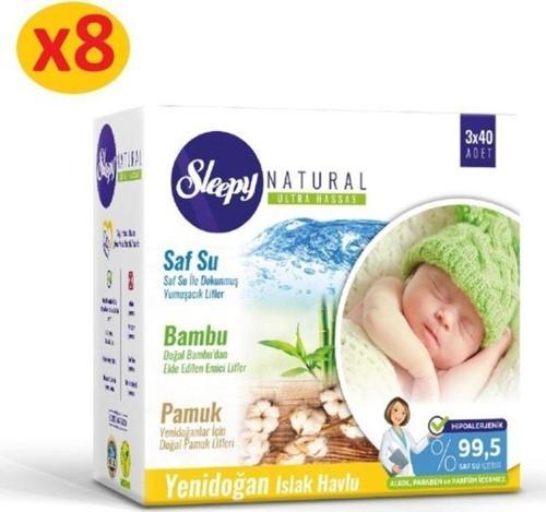 Yenidoğan Islak Havlu 40'lı 24 Paket 960 Yaprak