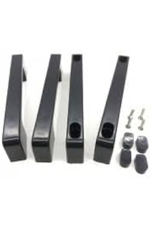 Feyza Yapi Cam Duşakabin Kare Kulp 140Mm 150Mm Veya 160 Mm 2 Kapaklık Siyah