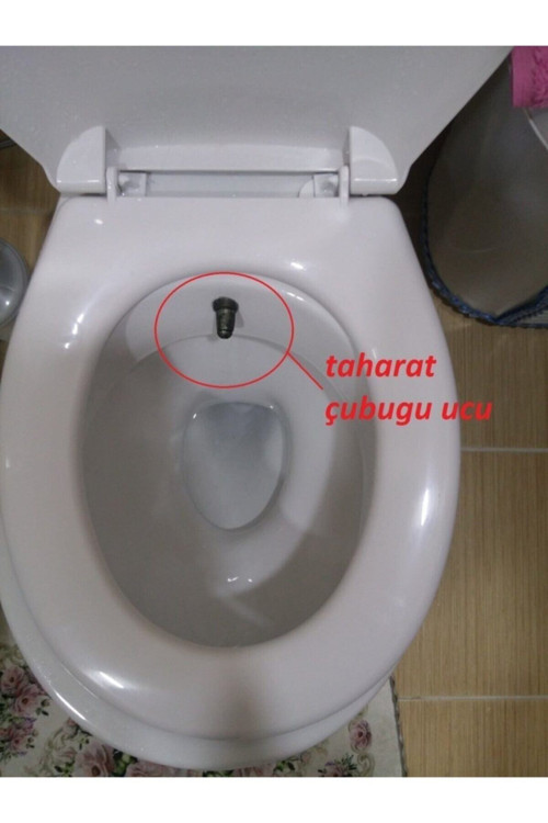 Plastik Taharet Ucu Tüm Klozetlerle Uyumlu Paslanmaz Kararmaz 4 Adet