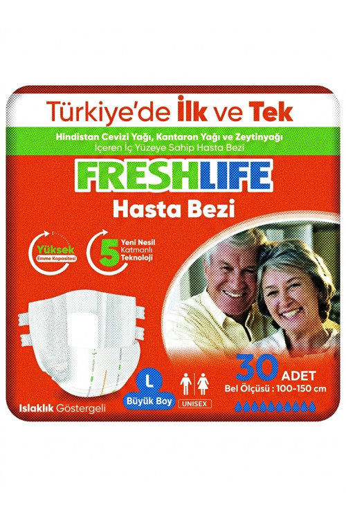 Hasta Bezi Bel Bantlı 30'Lu L Beden Ultra Emici