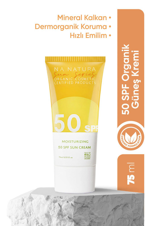 Organik Mineral Filtreli Spf 50 Güneş Kremi Çinko Oksit İçerikli | Hassas Ciltler 75 Ml