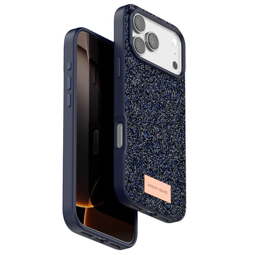 Apple iPhone 17 Pro Max Bright Simli Kapak - Mavi
