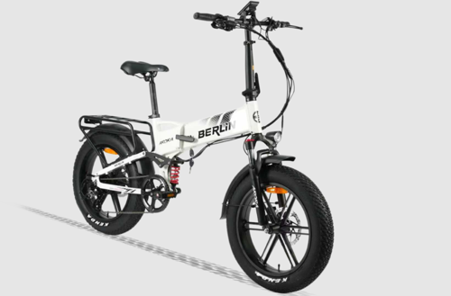 BERLIN 249W Elektrikli Bisiklet 48V13Ah Shimano 8 Vites LCD Göstergeli Katlanabilir Sele