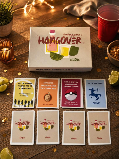 Hangover İngilizce Yazılı Yetişkin Parti Oyunu – Eğlenceli Sohbet & Icebreaker Kart Oyunu, Arkadaş ve Çiftler İçin