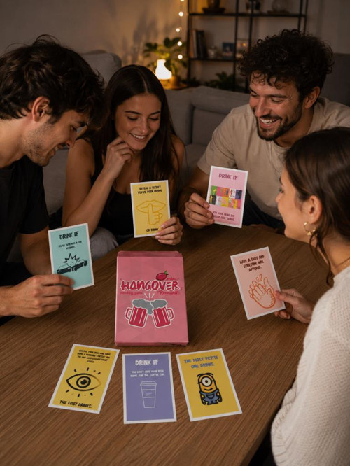 İngilizce Yazılı Eğlenceli Parti Kart Oyunu – Hangover Mini Couples & Friends Party Game 1 Adet