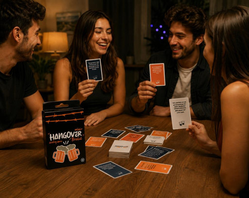 Hangover Mini İngilizce Yazılı Yetişkin Parti Oyunu – Eğlenceli Sohbet & Kart Oyunu, Arkadaş ve Çiftler İçin