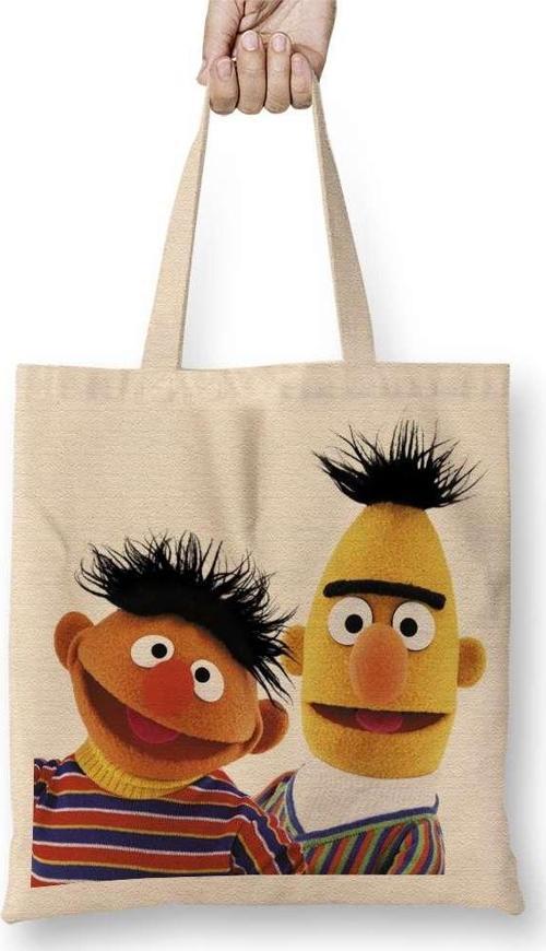 Susam Sokağı Edi & Büdü Bez Çanta Uzun Saplı