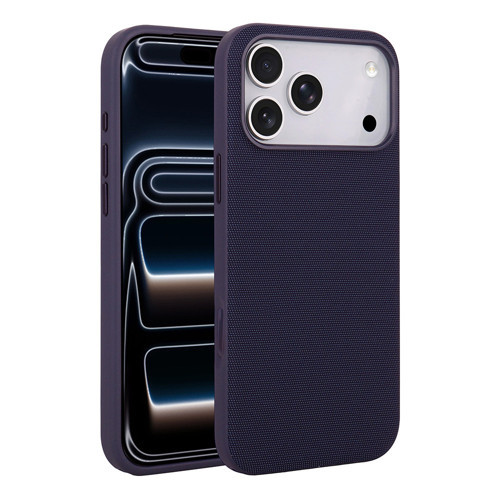 iPhone 17 Pro Kılıf M-Safe Şarj Özellikli Kumaş Tasarımlı Miami Sert PC Kılıf