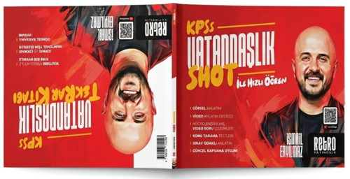 KPSS Vatandaşlık Shot Tekrar Kitabı Retro Yayıncılık