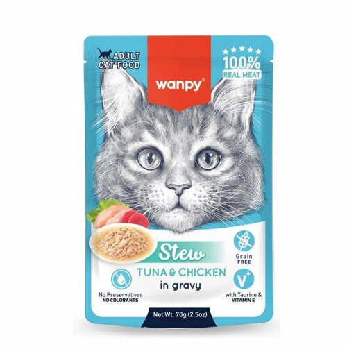 Ton Balıklı ve Tavuklu 70 gr Pouch Yetişkin Yaş Kedi Maması