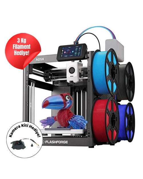 Adventurer 5X 3D Yazıcı (Kamera ve Filament Hediyeli)