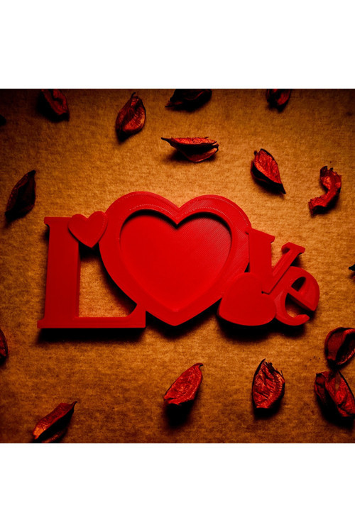 Love Kalp Şeklinde Çerçeve
