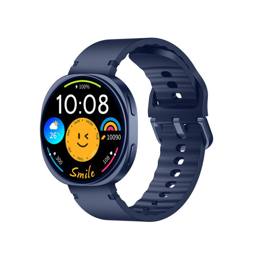 TSW3 42mm Ultra İnce 1.32 inç AMOLED Ekran Bluetooth Aramalı Metal Çerçeve Nabız SpO2 Ölçer Akıllı Saat Koyu Mavi