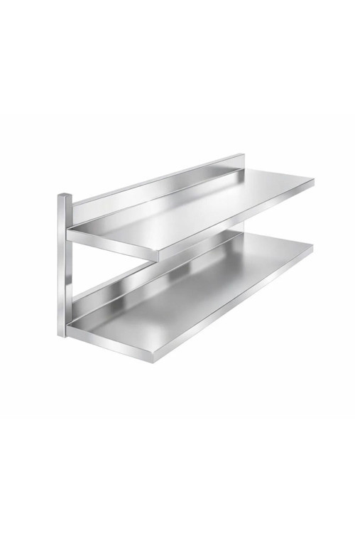Sc Sonses Concept Paslanmaz Duvar Rafı, 2Katlı , 140X30X50