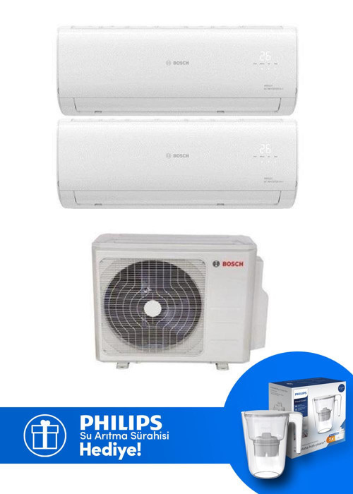Multi Split İnverter Klima 18000 Btu 1 Dış + 2 İç Ünite 12+12 Btu (Su Arıtma Sürahisi Hediyeli)