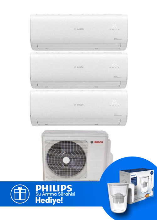 Multi Split İnverter Klima 36000 Btu 1 Dış + 3 İç Ünite 9+12+12 Btu (Su Arıtma Sürahisi Hediyeli)