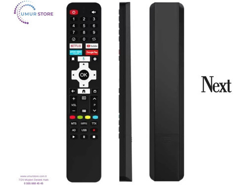 Next İle Uyumlu YE-50020GFSG5-4K Android Tv Kumanda-Mikrofonsuz