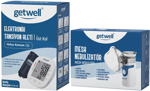 (Avantaj Pk 3) Konuşan Üst Koldan Tansiyon Aleti - Ölçme Cihazı / Mesh Nebulizatör Şarjlı