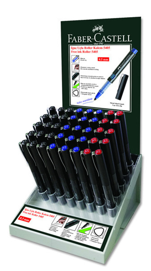 Faber-Castell Roller Kalem 0,5 Mm İğne Uçlu 40 Lı Stand 5020540540000